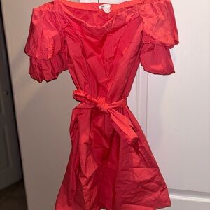 Club Monaco Coral Off-Shoulder Top